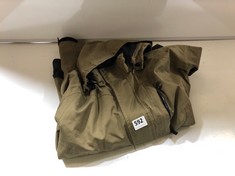 TIMBERLAND HOODED WATERPROOF JACKET KHAKI GREEN SIZE M (DELIVERY ONLY)
