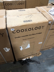 COOKOLOGY UNDER COUNTER ICE BOX FRIDGE - MODEL NO: UCIB80BK - RRP £139