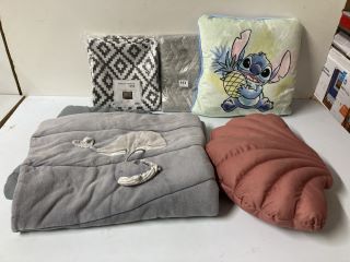 QTY OF ASSORTED ITEMS INC PILLOW