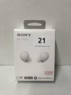 SONY WF-C700N WIRELES EARBUDS - WHITE (BOXED)