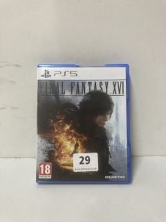 PLAYSTATION 5 FINAL FANTASY XVI CONSOLE GAME (18+ ID REQUIRED)