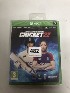 XBOX SERIES X/XBOX ONE OFFICIAL GAME OF THE ASHES CRICKET 22 CONSOLE GAME (SEALED)