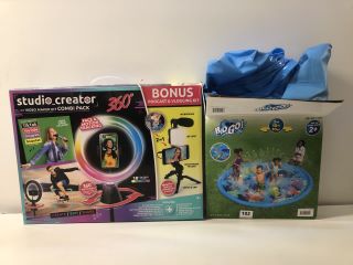 2 X ASSORTED ITEMS TO INCLUDE H2O GO 3M PADDLING POOL