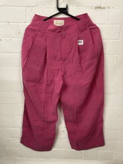 WOMEN'S DESIGNER TROUSERS IN PINK - SIZE UK 6 - RRP £120