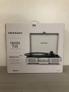 CROSLEY CRUISER PLUS PORTABLE TURNTABLE WITH WIRELESS PLAY - MODEL CR8005F-W54 - RRP £110