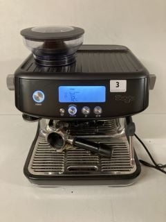 SAGE 'THE BARISTA' STAINLESS STEEL AUTOMATIC COFFEE MACHINE WITH ADJUSTABLE MILK FROTHER - RRP £499