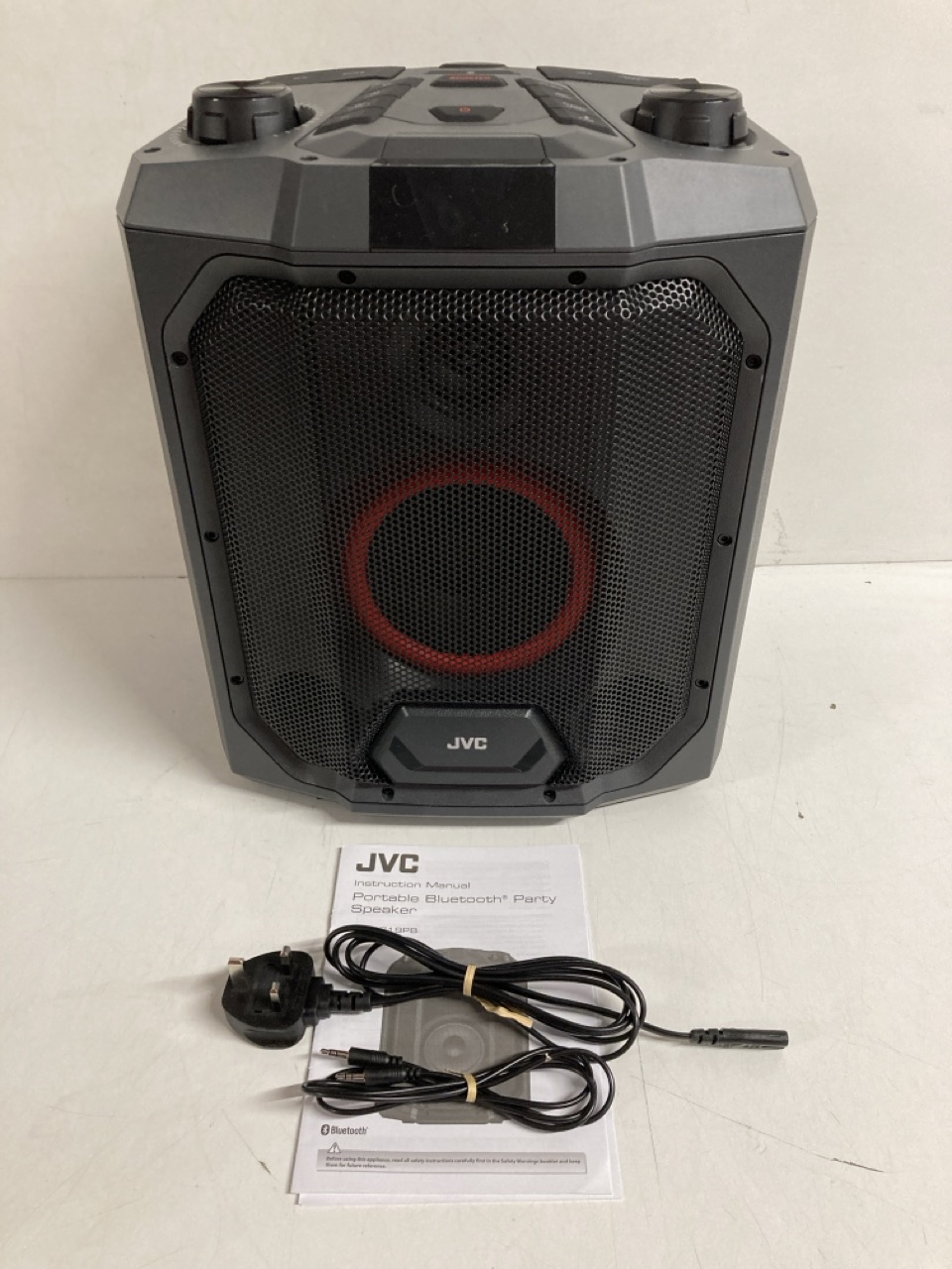 John Pye Auctions JVC PORTABLE BLUETOOTH PARTY SPEAKER MODEL MX