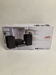 JVC WIRELESS MICRO DAB HI-FI BLUETOOTH SPEAKER SYSTEM - MODEL UX-D327B - RRP £79