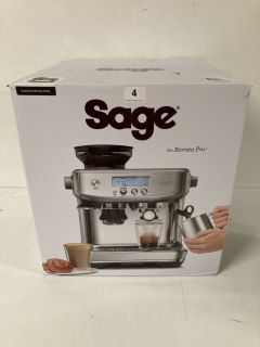 SAGE 'THE BARISTA PRO' AUTOMATIC COFFEE MACHINE WITH ADJUSTABLE MILK FROTHER - RRP £499