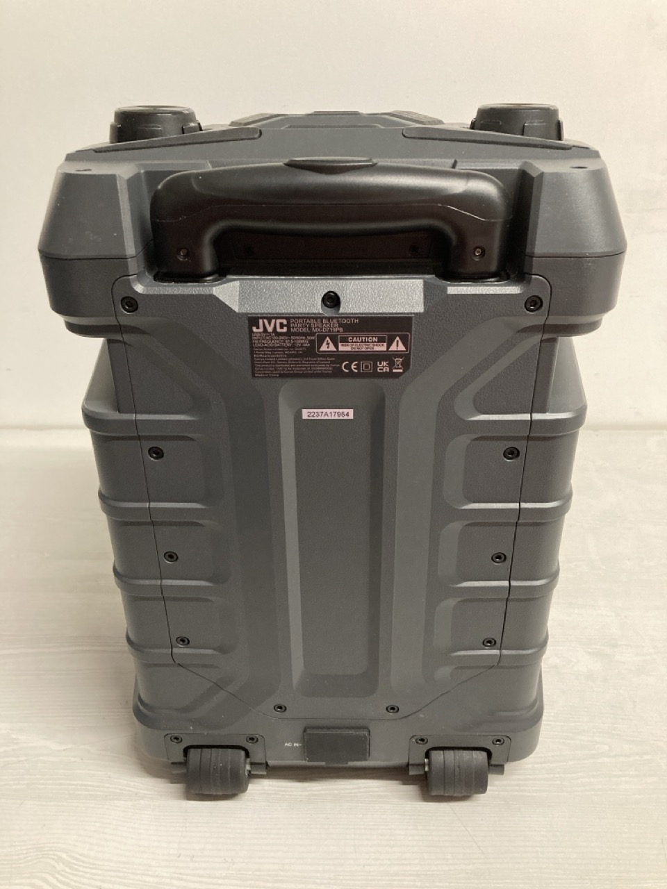 John Pye Auctions JVC PORTABLE BLUETOOTH PARTY SPEAKER MODEL NO MX