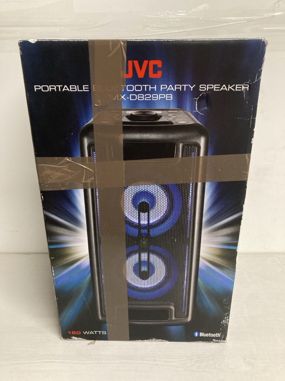 John Pye Auctions JVC PORTABLE BLUETOOTH PARTY SPEAKER MODEL NO MX