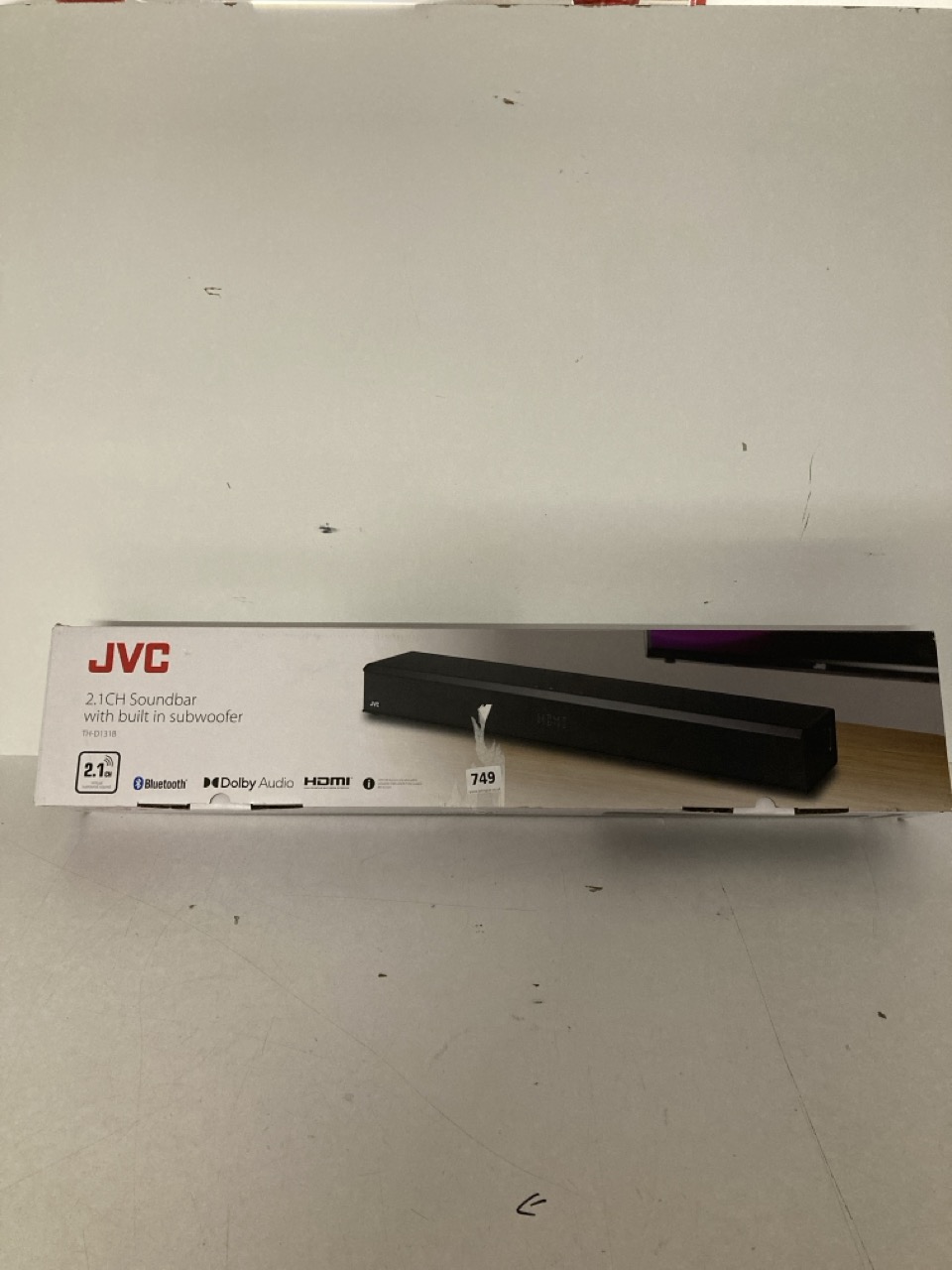 John Pye Auctions JVC 2.1CH SOUNDBAR WITH BUILT IN SUBWOOFER MODEL NO