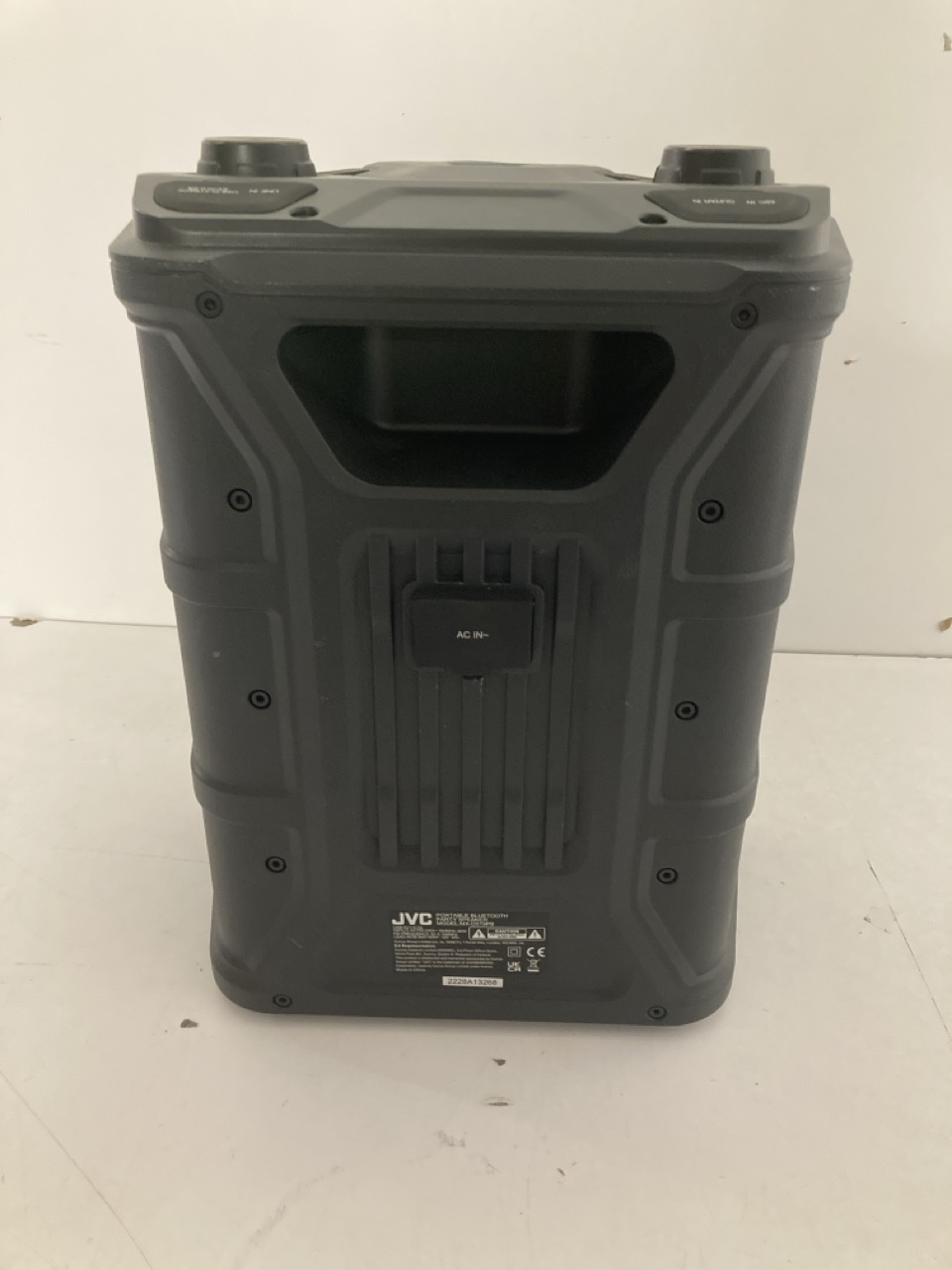John Pye Auctions JVC PORTABLE BLUETOOTH PARTY SPEAKER MODEL NO MX