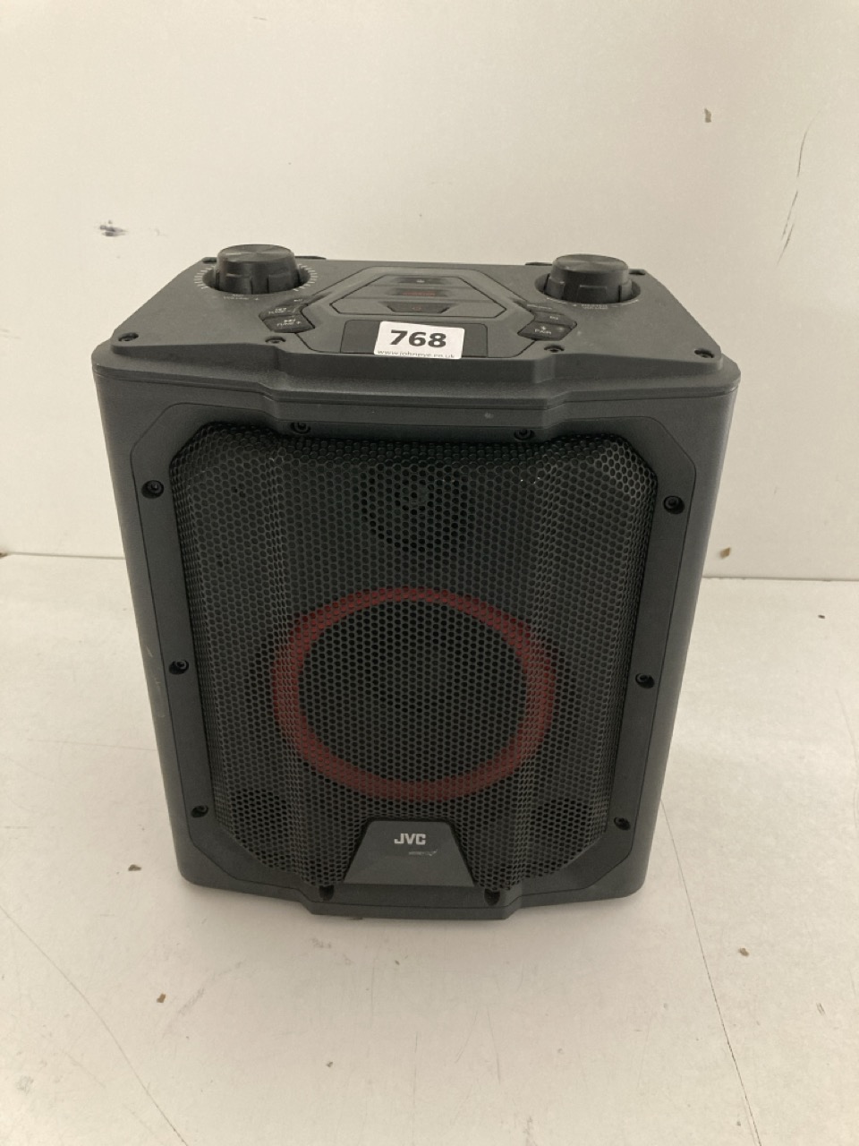 John Pye Auctions JVC PORTABLE BLUETOOTH PARTY SPEAKER MODEL NO MX