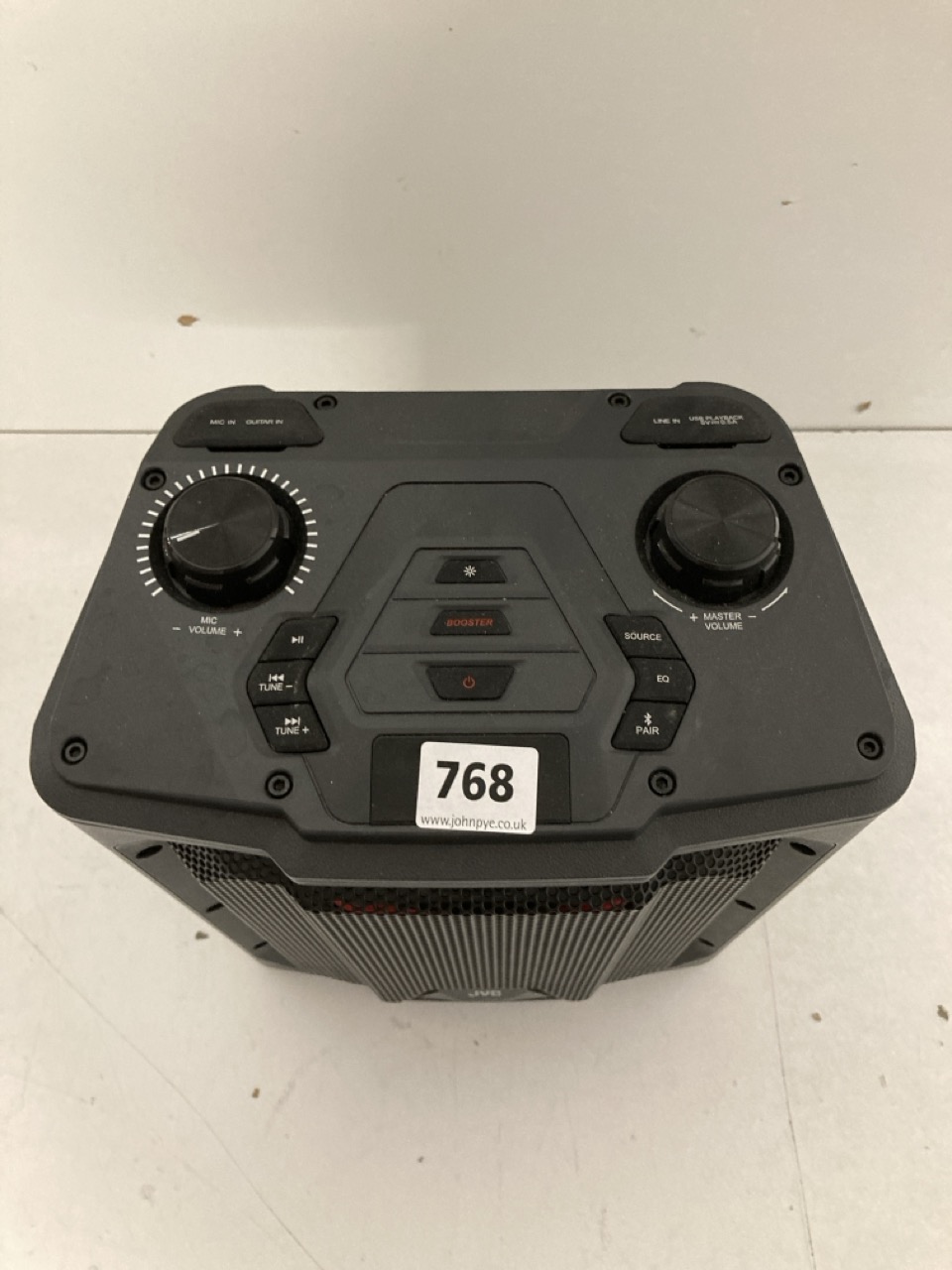 John Pye Auctions JVC PORTABLE BLUETOOTH PARTY SPEAKER MODEL NO MX