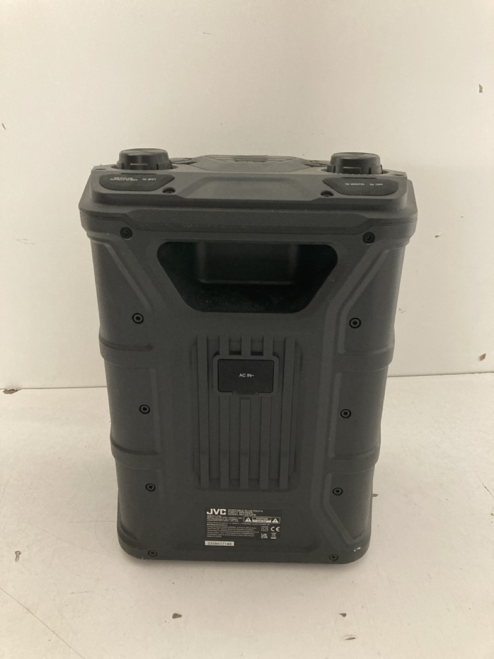 John Pye Auctions JVC PORTABLE BLUETOOTH PARTY SPEAKER MODEL NO MX