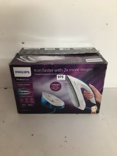 2 X ASSORTED IRONS TO INCLUDE PHILIPS PERFECT CARE STEAM GENERATOR IRON