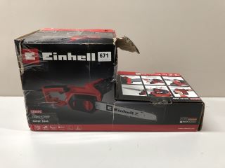 EINHELL ELECTRIC CHAINSAW (18+ ID REQUIRED)
