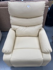 RELAXATION ARMCHAIR WITH SELF-HELP FUNCTION (LIFT-PERSONS). ELECTRIC RECLINING, MASSAGE AND THERMOTHERAPY ASTAN HOGAR. AH-AR10520-530 CREAM COLOUR (IT IS SCRATCHED AND DIRTY).