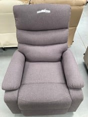 RELAX ARMCHAIR WITH SELF-HELP FUNCTION (LIFTS PEOPLE). ELECTRIC RECLINING, MASSAGE AND THERMOTHERAPY. AH-AR10520-530. PURPLE COLOUR.