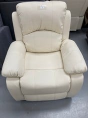 TREVI RELAX MASSAGE ARMCHAIR NALUI ELEVATOR WHITE COLOUR (IT IS SCRATCHED AND BROKEN).