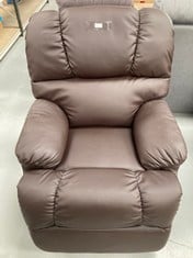 ELECTRIC MASSAGE AND RELAXATION CHAIR WITH SELF-HELP FUNCTION. ARTICULATED ELECTRIC RECLINING WITH "ZERO WALL" LUMBAR HEATING SYSTEM (THERMOTHERAPY). EIGHT MASSAGE HEADS. ASTAN HOME AH-AR10100 BROWN