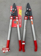 2 X WOLF BY - PASS OUTILS CUTTING PRUNING SHEARS.