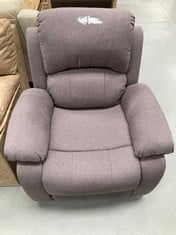 ARMCHAIR WITH SELF-HELP AND MASSAGE FUNCTION RELAX ASTAN HOME COLOUR PURPLE.