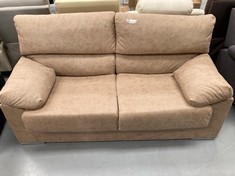 TWO SEATER SOFA BROWN COLOUR .