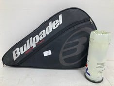 2 X MISCELLANEOUS ITEMS FOR PADEL INCLUDING BULLPADEL MAY BE SCUFFED .