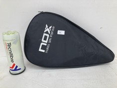 2 X MISCELLANEOUS ITEMS FOR PADEL INCLUDING NOX MAY BE CHAFED .