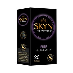 6 X SKYN ELITE 20 MALE CONDOMS, ULTRA-THIN, ULTRA-SOFT, 200018 EXPIRY DATE 04/2028 ADULTS ONLY.