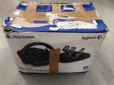 LOGITECH G923 STEERING WHEEL AND PEDALS FOR PLAYSTATION .