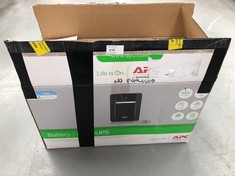 APC BACK UPS BX - BX2200MI-GR - UNINTERRUPTIBLE POWER SUPPLY 2200 VA WITH SCHUKO OUTLETS, BATTERY PROTECTION AND SURGE PROTECTION (NOT WORKING).
