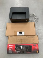 4 X ASSORTED TECHNOLOGY ITEMS INCLUDING NGS KEYBOARD AND MOUSE (MAY BE BROKEN).