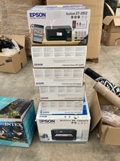 6 X EPSON PRINTERS INCLUDING EPSON WORKFORCE PRINTER (MAY BE BROKEN AND INCOMPLETE).