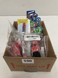 QTY OF ASSORTED ITEMS INC MARVEL KIDS WATCH