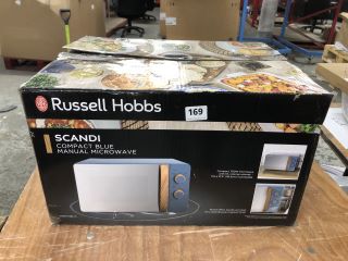 RUSSELL HOBBS SCANDI COMPACT BLUE MANUAL MICROWAVE