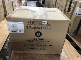 RUSSELL HOBBS 17 LITRE TABLE TOP COOLER (BLACK) MODEL: RH17CLR1001B