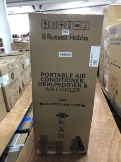 RUSSELL HOBBS PORTABLE AIR CONDITIONER, DEHUMIDIFIER & AIR COOLER MODEL: RHPAC3001