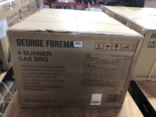 GEORGE FOREMAN 4 BURNER GAS BBQ MODEL: GFGBBQ4B-N
