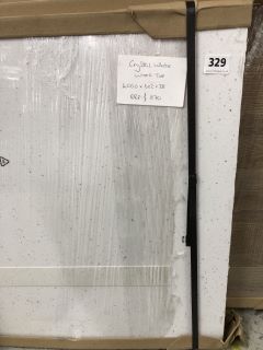CRYSTAL WHITE WORKTOP (APPROXIMATELY : 4000 X 602 X 38) - RRP.£870 (COLLECTION ONLY)