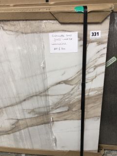 CALACATTA GOLD GLOSS WORKTOP (APPROXIMATELY : 4000 X 602 X 32) - RRP.£500 (COLLECTION ONLY)