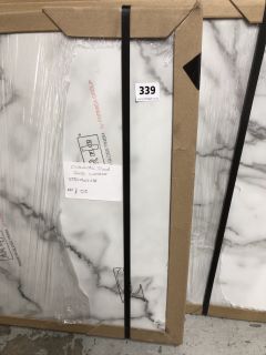 CALACATTA CLOUD GLOSS WORKTOP (APPROXIMATELY : 3550 X 602 X 38) - RRP.£515 (COLLECTION ONLY)