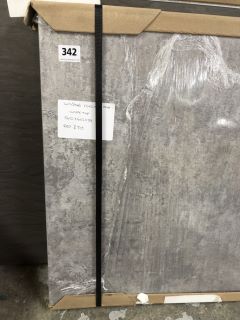 WASHED CONCRETE MATT WORKTOP (APPROXIMATELY : 3610 X 602 X 38) - RRP.£515 (COLLECTION ONLY)