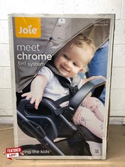 JOIE MEET CHROME 3 IN 1 SYSTEM STROLLER RRP £499.98