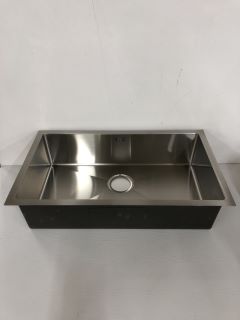 LARGE STAINLESS STEEL SINGLE BOWL KITCHEN SINK
