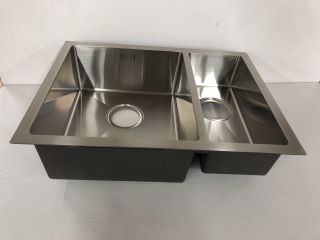 BOWL AND A HALF STAINLESS STEEL KITCHEN SINK