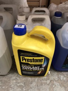 CONSUMABLES TO INCLUDE PRESTONE COOLANT ANTIFREEZE (COLLECTION FROM SITE ONLY)
