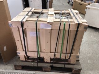 PALLET OF GLASS SIDES FOR DRAWER UNITS